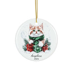 Personalized Christmas Cat Gift Ornament