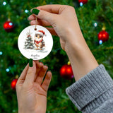 Personalized Winter Eagle Bird Tree Ornament