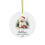 Personalized Polar Bear Christmas Ornament