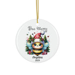 Personalized 'Bee Merry' Bumble Bee Ornament