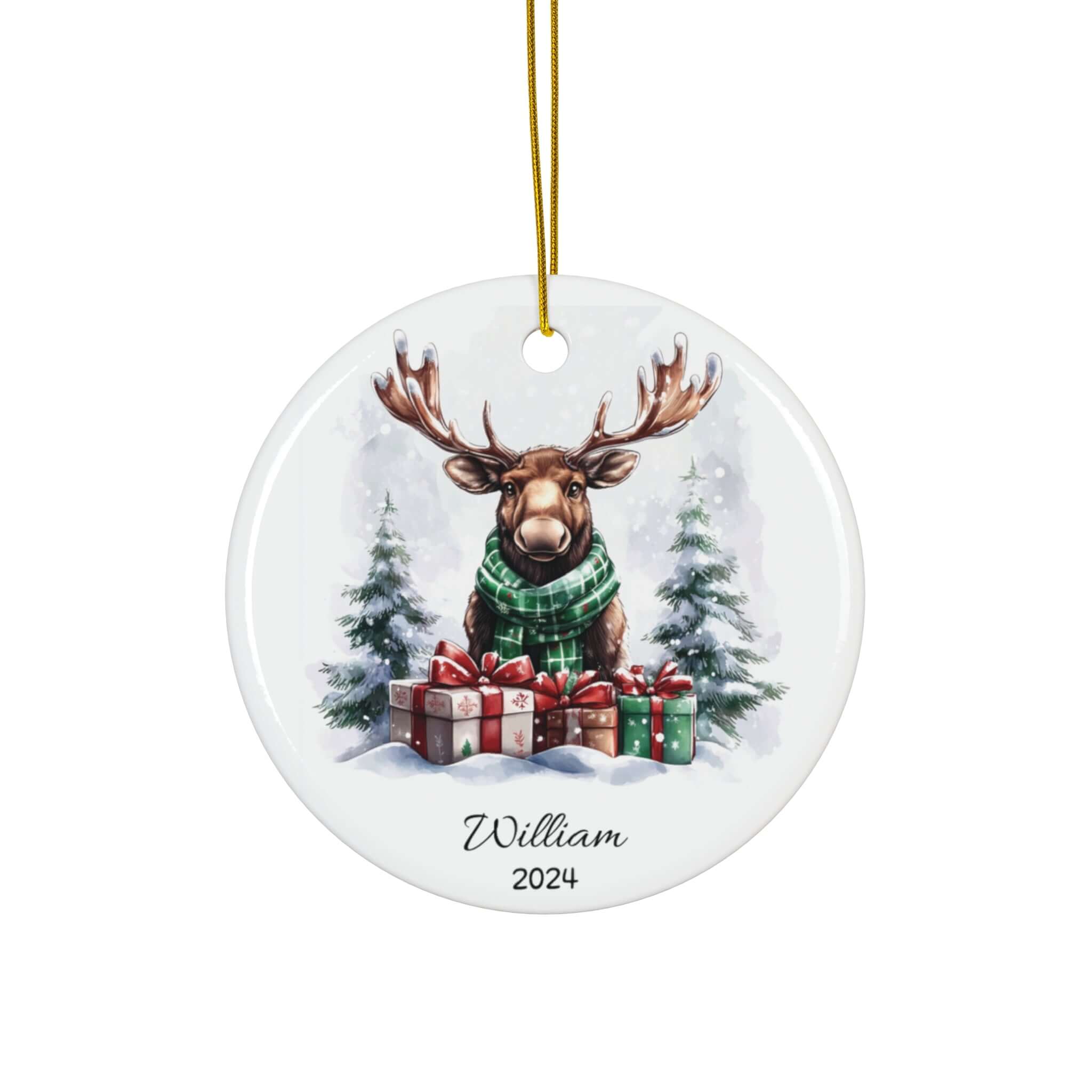 Personalized Majestic Moose Ornament