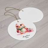 Personalized Starry Scarf Baby Eagle Ornament