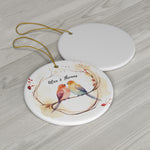 Personalized Colorful Birds & Branches Ornament