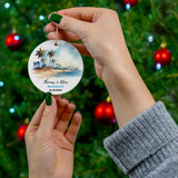Personalized Tropical Island & Beach Ornament