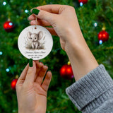 Personalized Birth Stats Keepsake Elephant Ornament