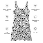 Crow, Black Dog-Roses & Gooseberry Skater Dress