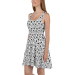 Crow, Black Dog-Roses & Gooseberry Skater Dress