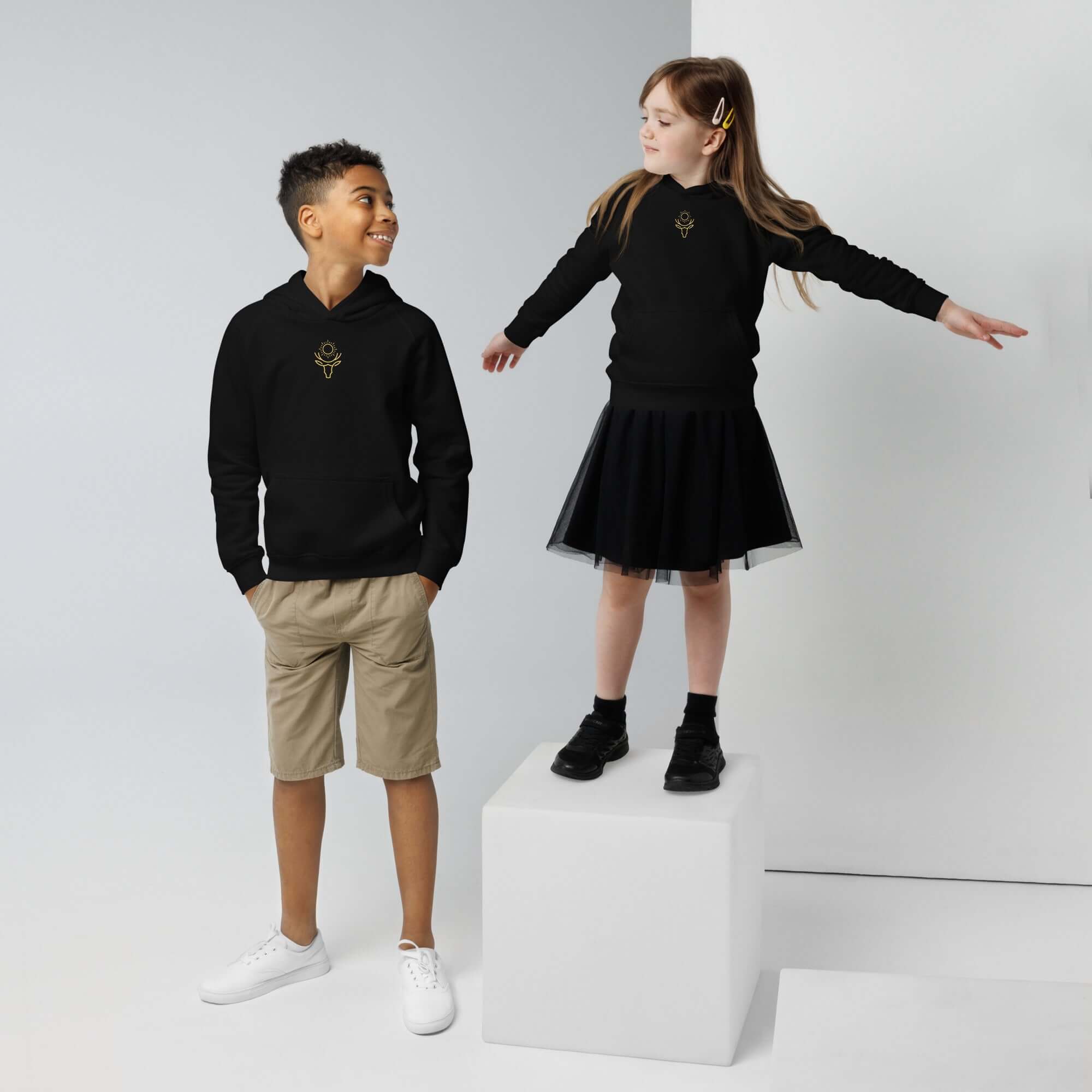 Deer & Sun Kids Eco Hoodie