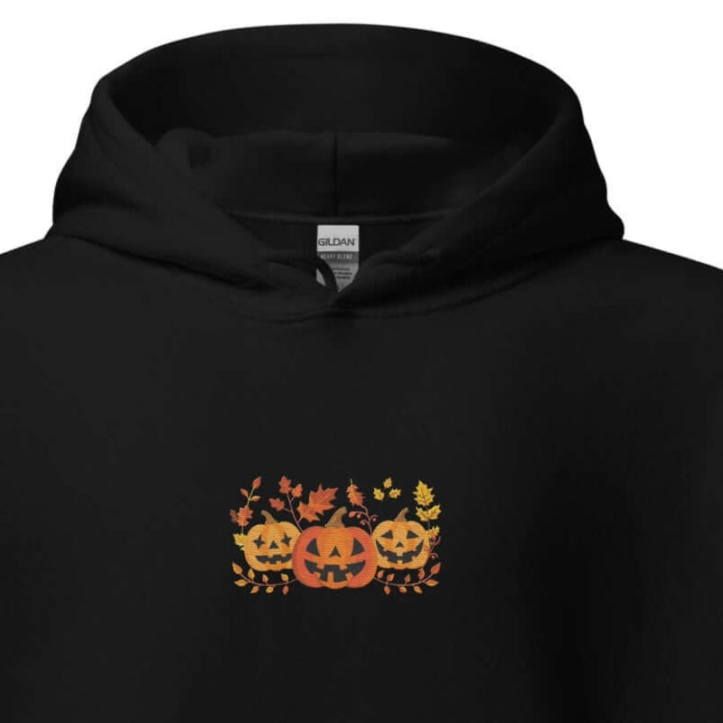 Jack-O-Lanterns & Fall Autumn Leaves Unisex Hoodie