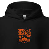 Spooky Season Pumpkin & Bat Hoodie – Personalized Embroidered Hoodie, Halloween Fall Gift