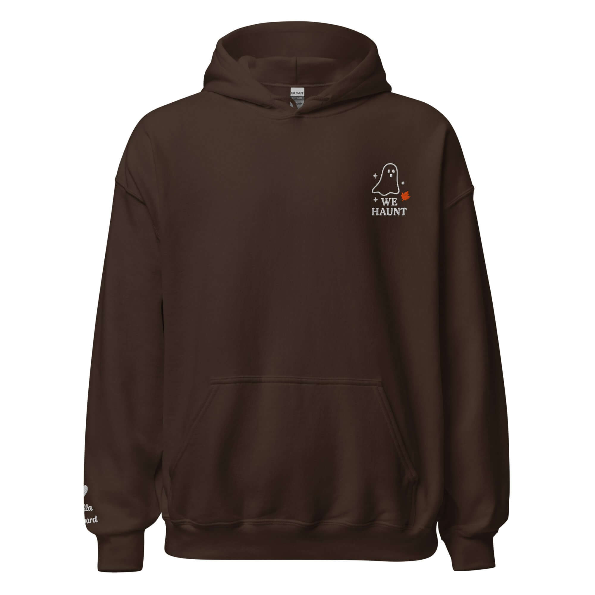We Haunt Together Matching Hoodies – Personalized Embroidered Hoodie, Halloween Couples or Friend Gift
