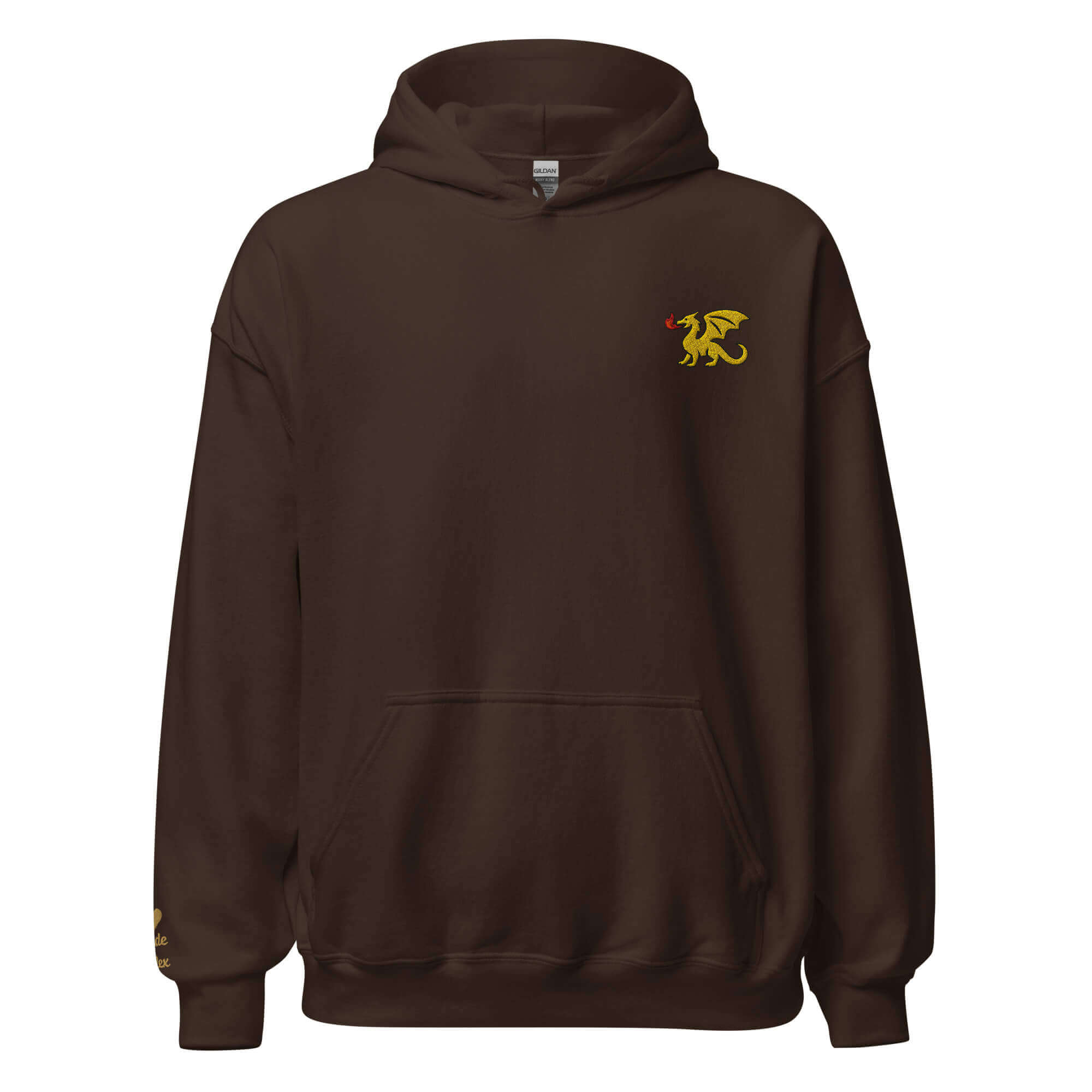Dragon Hoodie – Personalized Embroidered Hoodie, Medieval Fantasy Gift for Him or Her