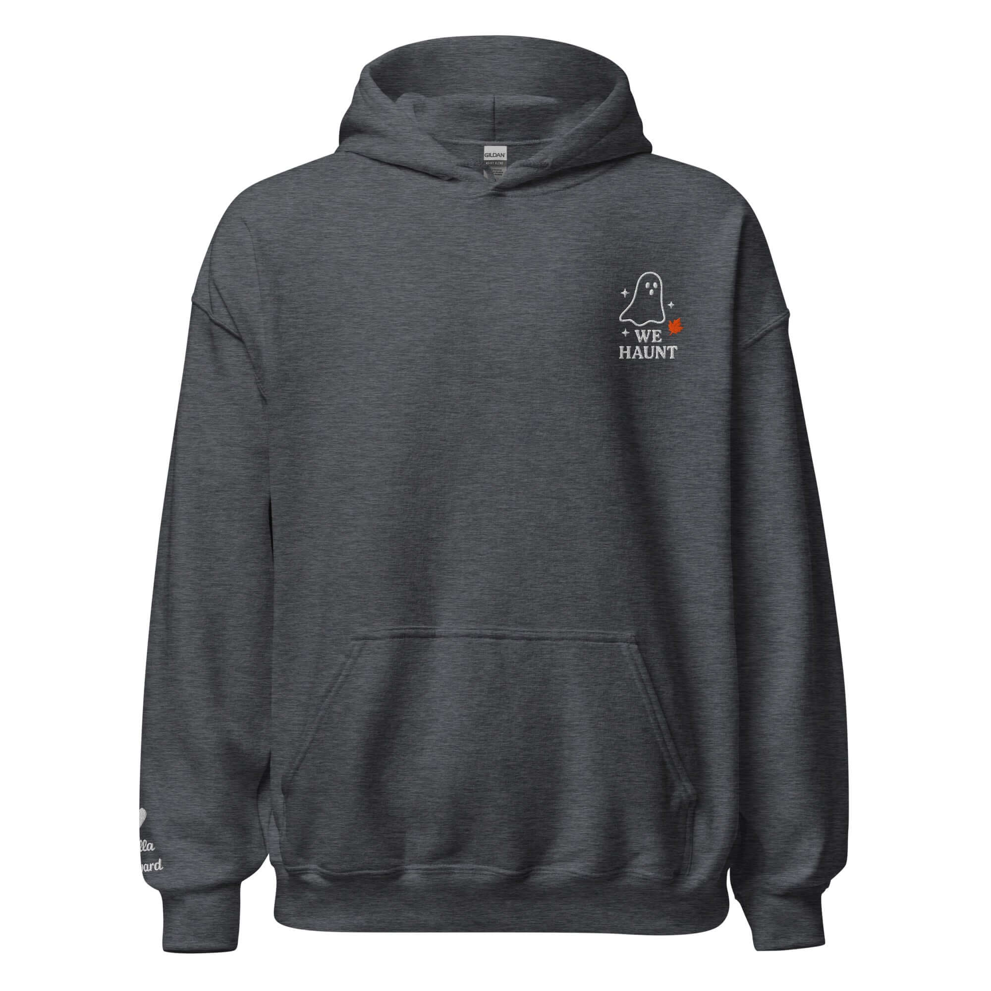 We Haunt Together Matching Hoodies – Personalized Embroidered Hoodie, Halloween Couples or Friend Gift
