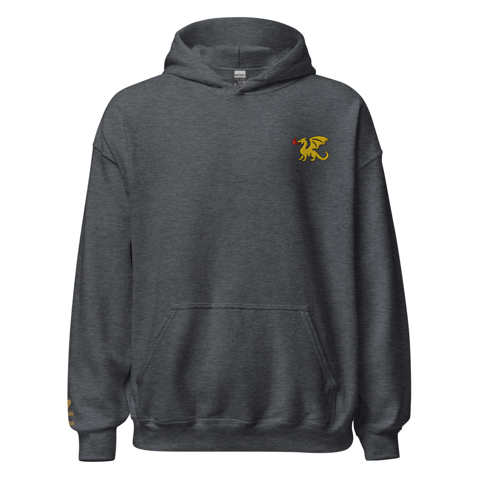 Dragon Hoodie – Personalized Embroidered Hoodie, Medieval Fantasy Gift for Him or Her