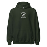 Spooky Season Hoodie – Embroidered Halloween Hoodie, Black Cat Gift