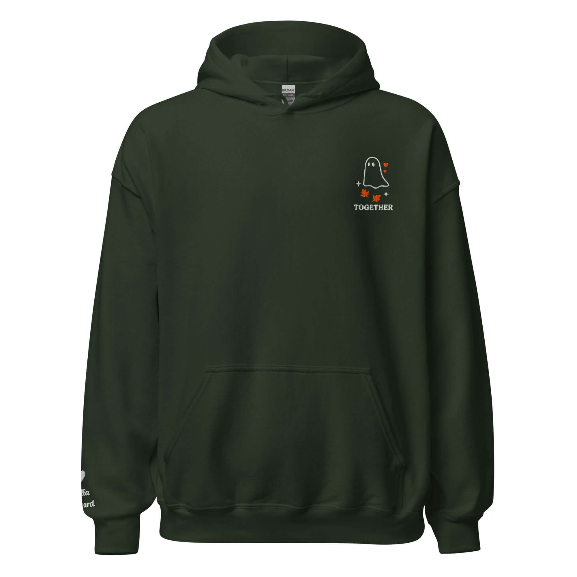 We Haunt Together Matching Hoodies – Personalized Embroidered Hoodie, Halloween Couples or Friend Gift