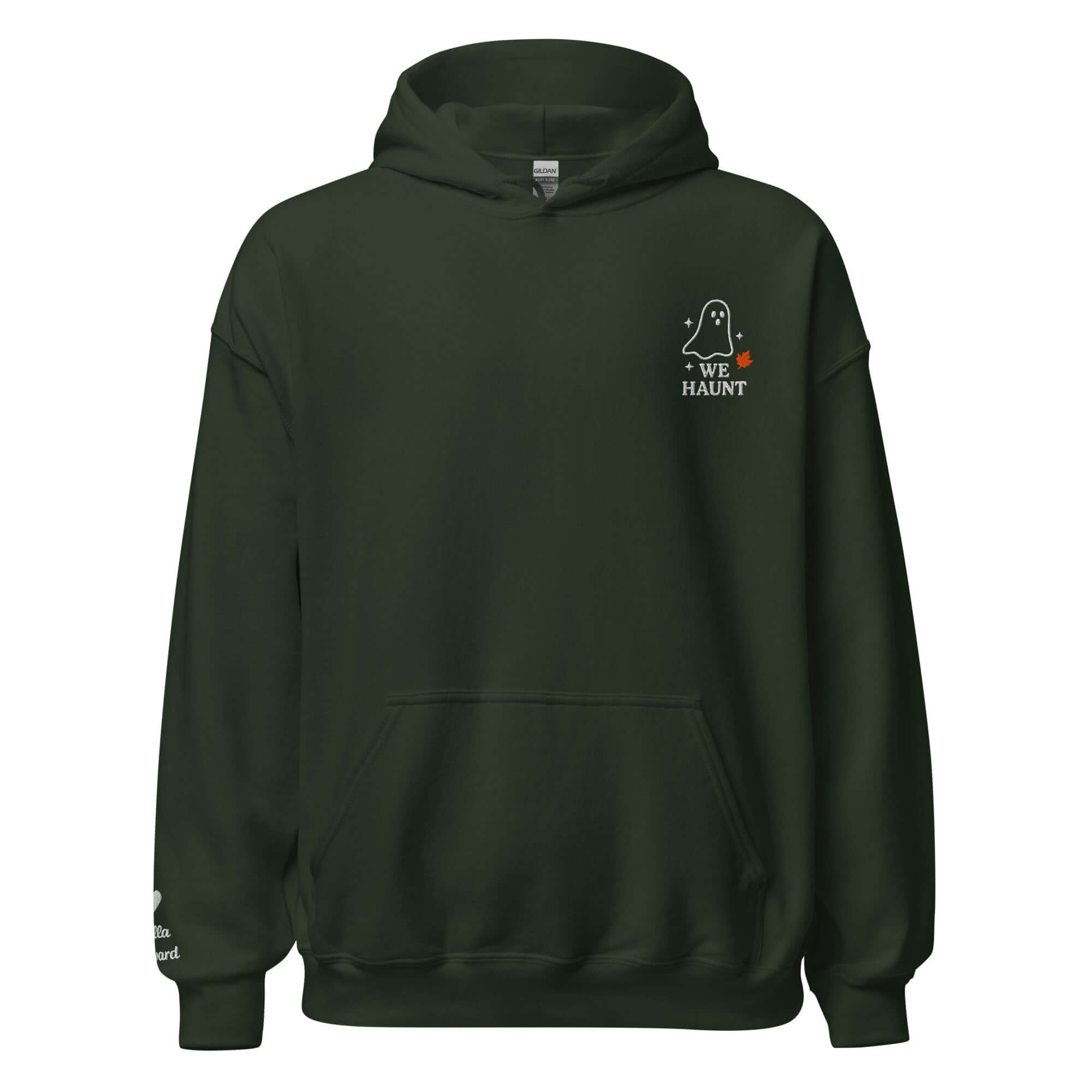 We Haunt Together Matching Hoodies – Personalized Embroidered Hoodie, Halloween Couples or Friend Gift