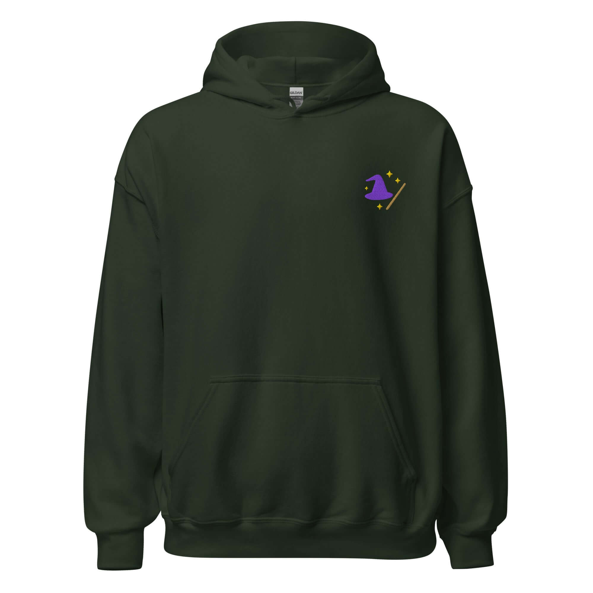 Witch Hat Hoodie – Personalized Embroidered Hoodie, Halloween or Fantasy Gift