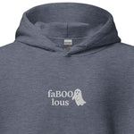 FaBOOlous Ghost Hoodie – Embroidered Halloween Hoodie, Spooky Season Gift