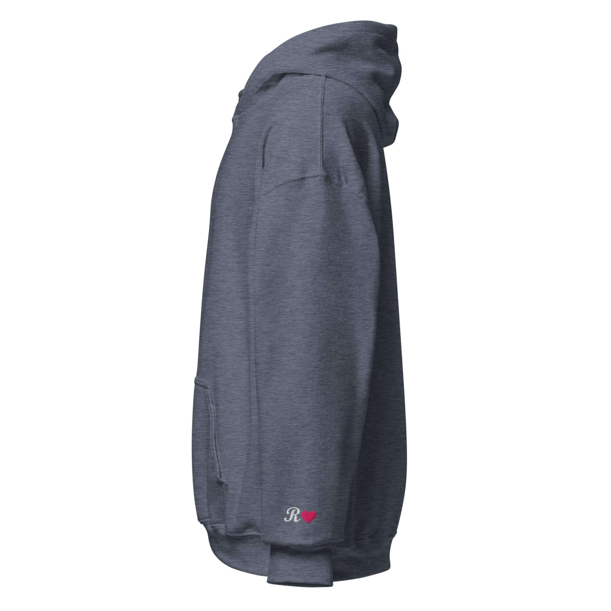 Sleeve Initial Hoodie – Personalized Embroidered Hoodie, Couples or Best Friend Gift