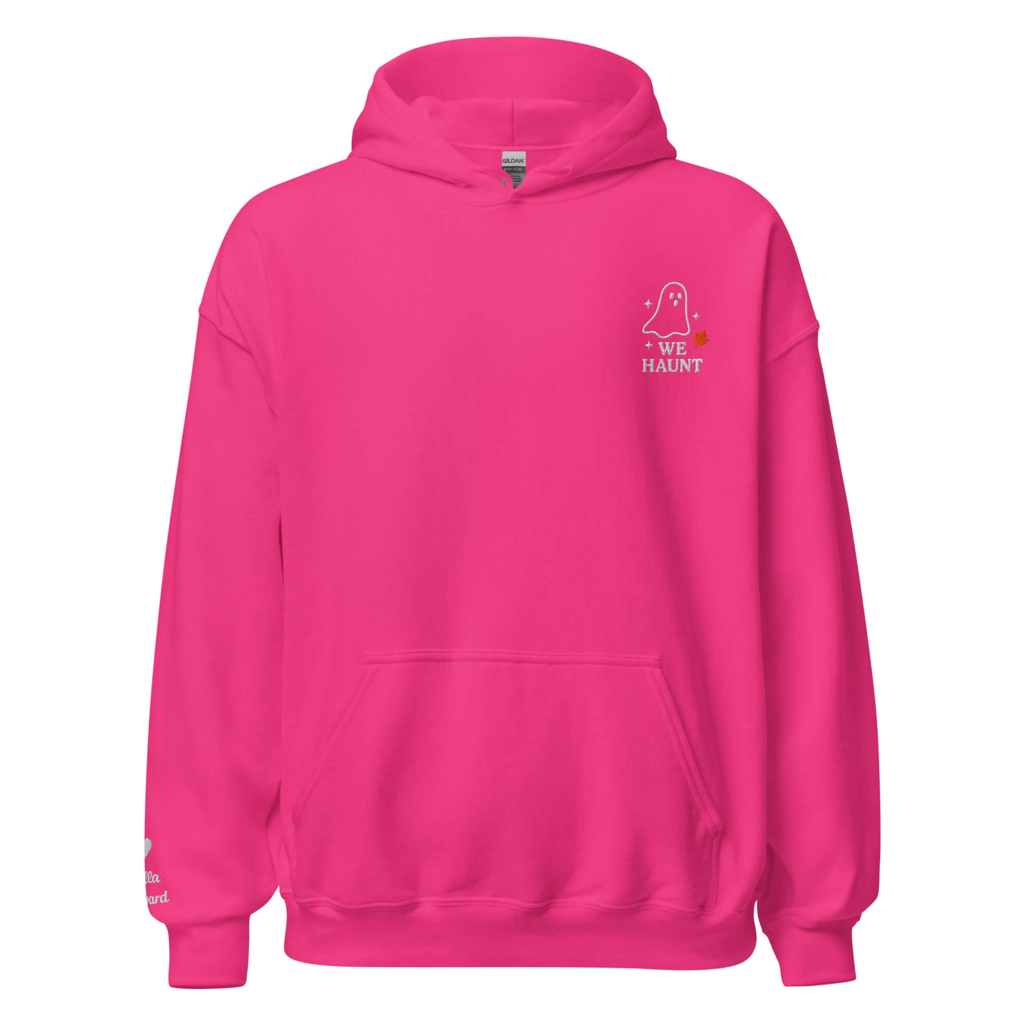 We Haunt Together Matching Hoodies – Personalized Embroidered Hoodie, Halloween Couples or Friend Gift