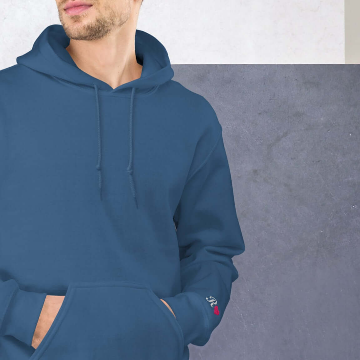 Sleeve Initial Hoodie – Personalized Embroidered Hoodie, Couples or Best Friend Gift