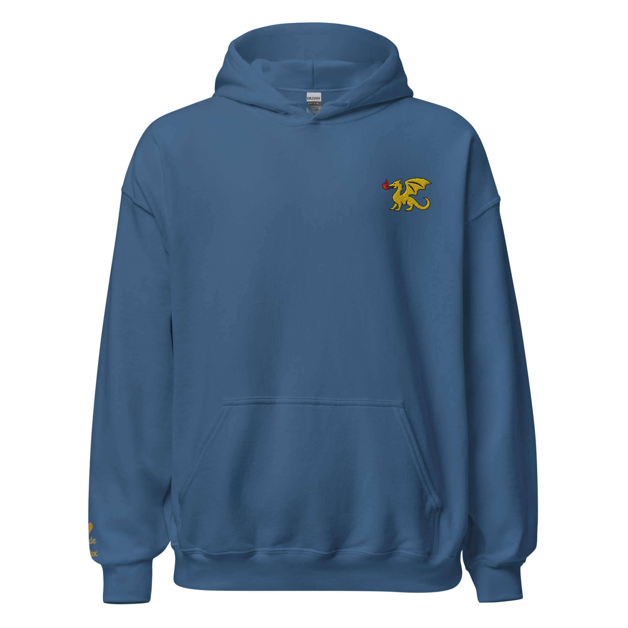 Dragon Hoodie – Personalized Embroidered Hoodie, Medieval Fantasy Gift for Him or Her