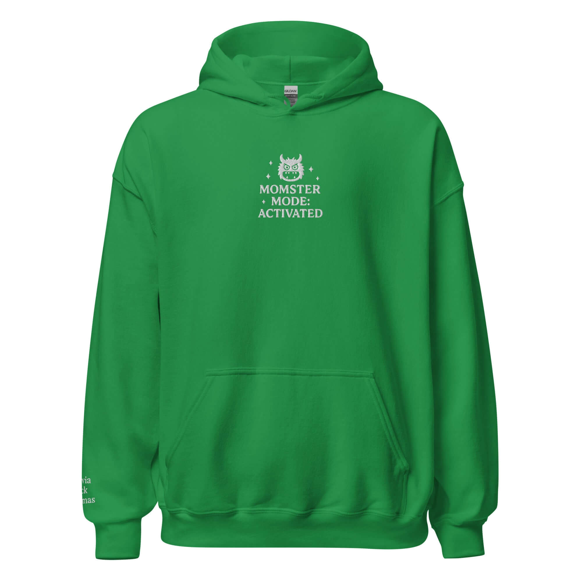 Momster Mode Hoodie - Halloween Personalized Embroidered Hoodie, Mother Gift