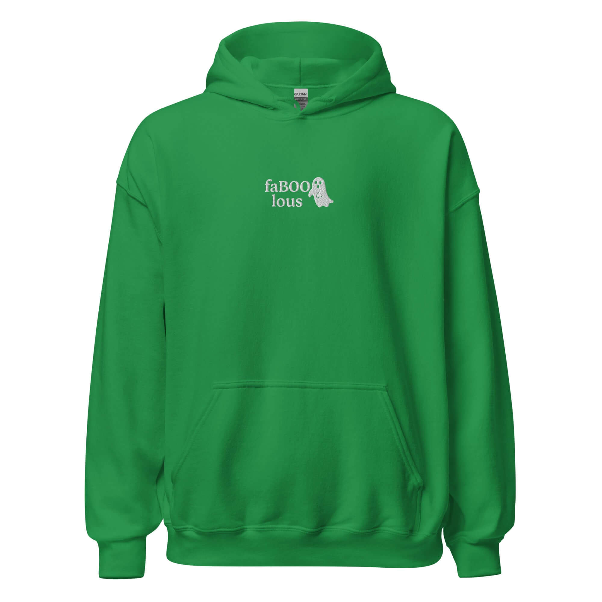 FaBOOlous Ghost Hoodie – Embroidered Halloween Hoodie, Spooky Season Gift