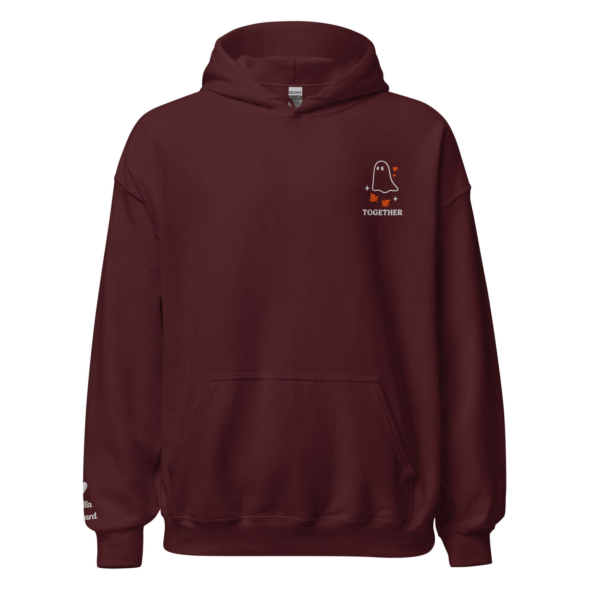 We Haunt Together Matching Hoodies – Personalized Embroidered Hoodie, Halloween Couples or Friend Gift