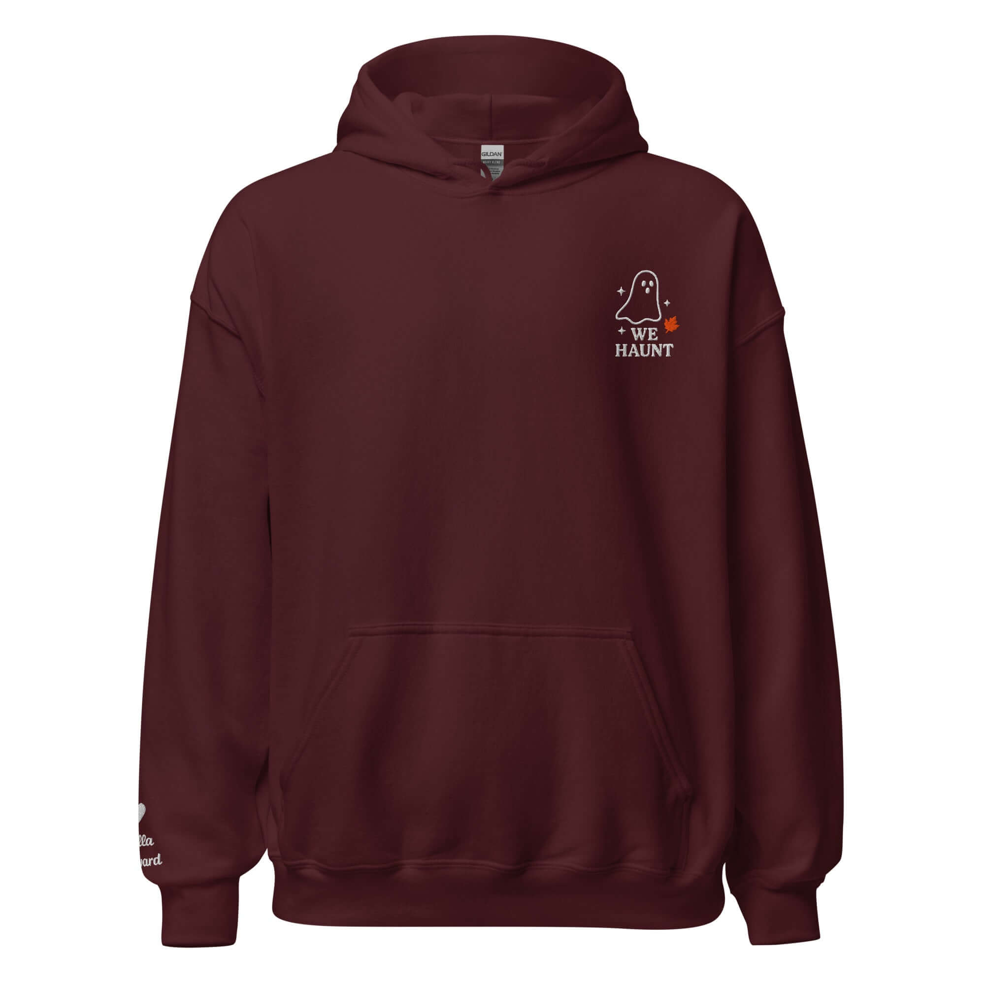 We Haunt Together Matching Hoodies – Personalized Embroidered Hoodie, Halloween Couples or Friend Gift
