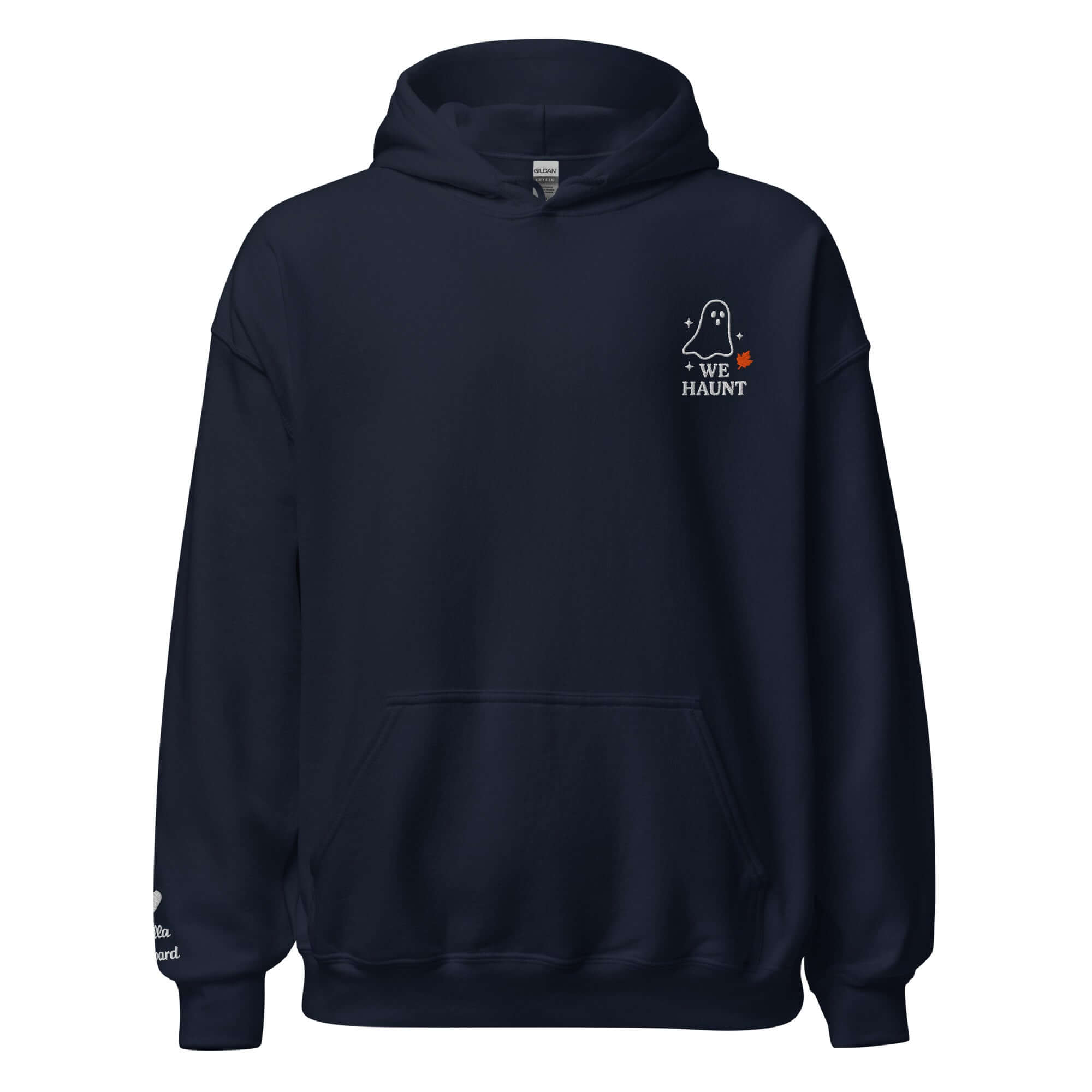 We Haunt Together Matching Hoodies – Personalized Embroidered Hoodie, Halloween Couples or Friend Gift