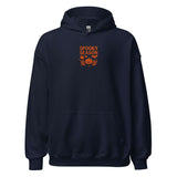 Spooky Season Pumpkin & Bat Hoodie – Personalized Embroidered Hoodie, Halloween Fall Gift