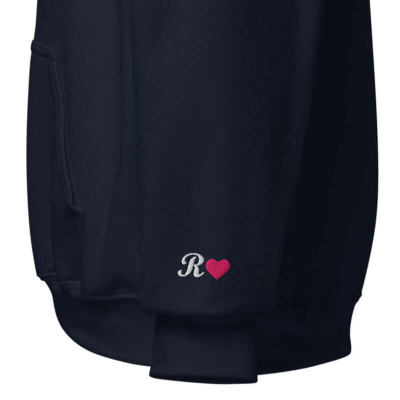 Sleeve Initial Hoodie – Personalized Embroidered Hoodie, Couples or Best Friend Gift