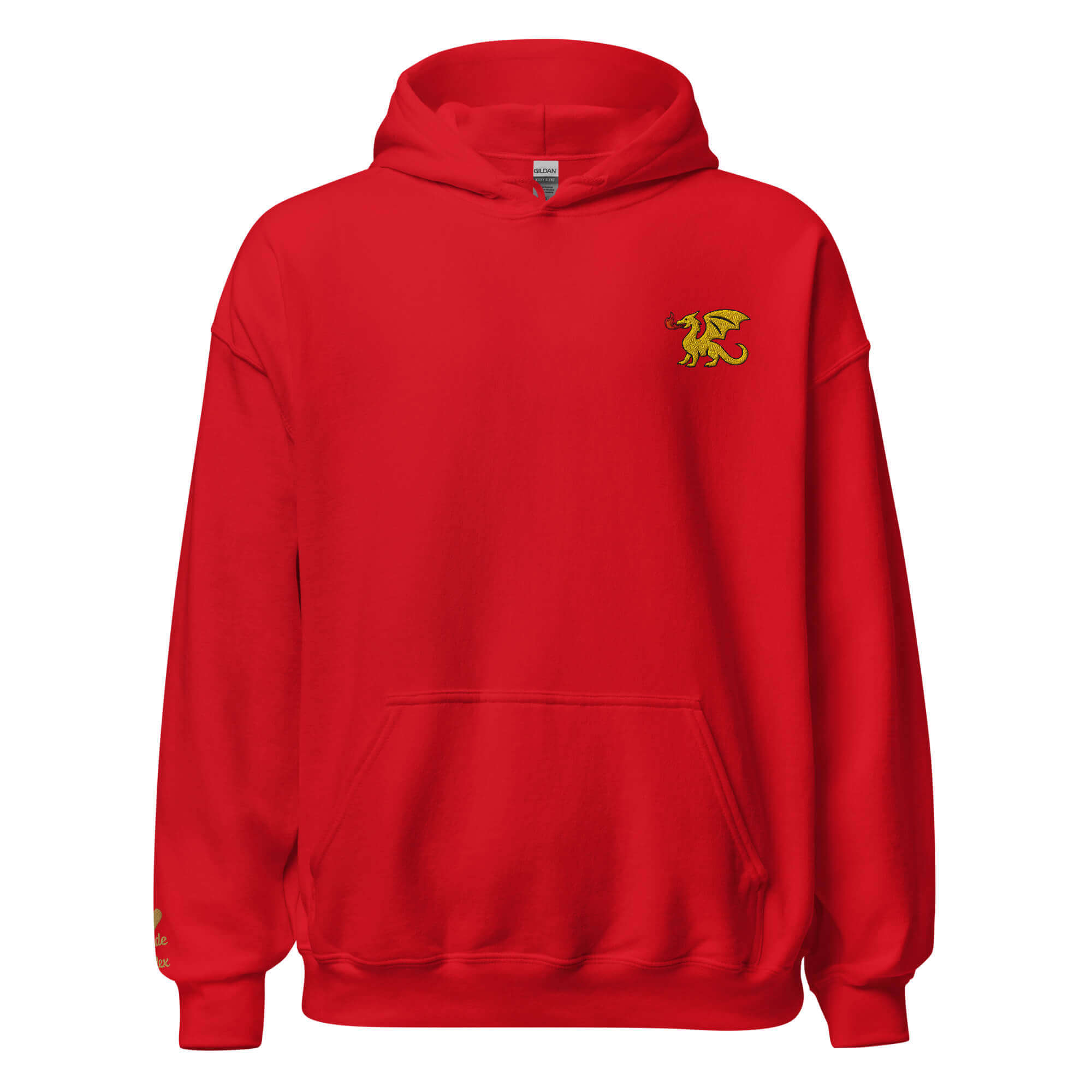 Dragon Hoodie – Personalized Embroidered Hoodie, Medieval Fantasy Gift for Him or Her