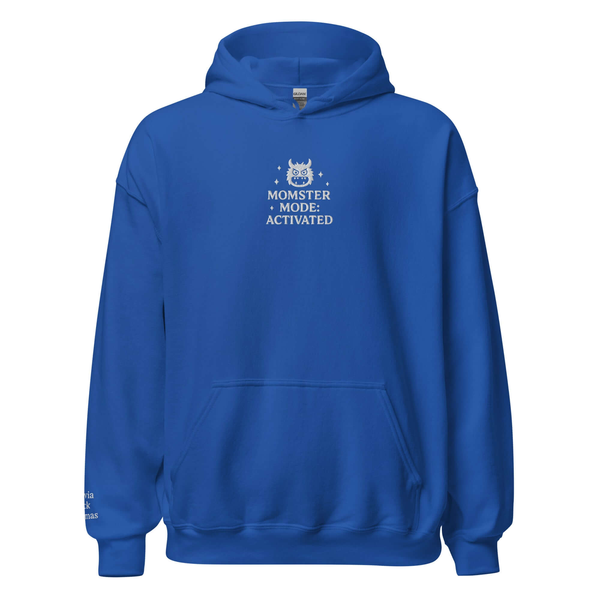 Momster Mode Hoodie - Halloween Personalized Embroidered Hoodie, Mother Gift