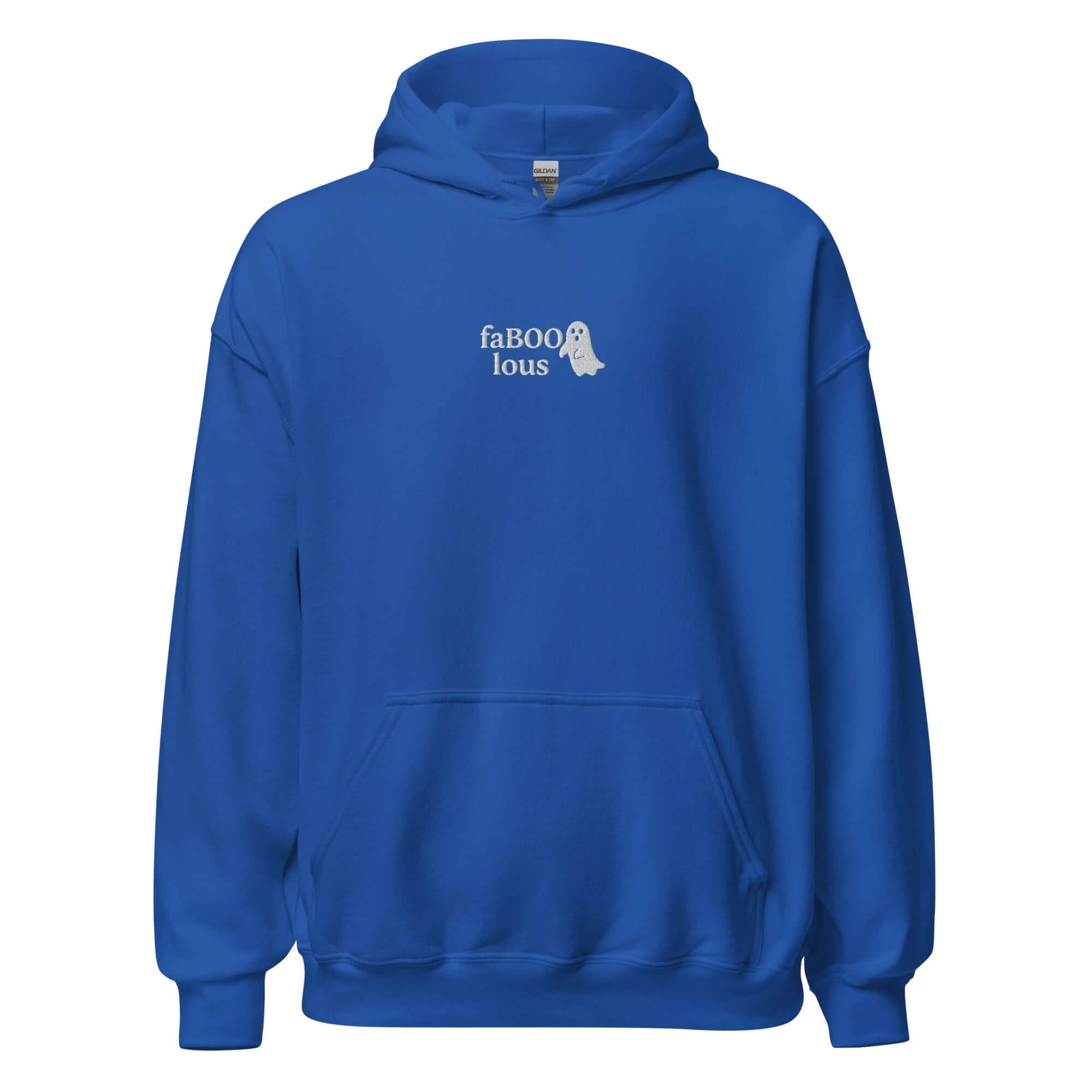 FaBOOlous Ghost Hoodie – Embroidered Halloween Hoodie, Spooky Season Gift