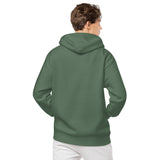 Embroidered Shark Pigment-Dyed Premium Unisex Hoodie