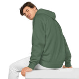 Embroidered Shark Pigment-Dyed Premium Unisex Hoodie