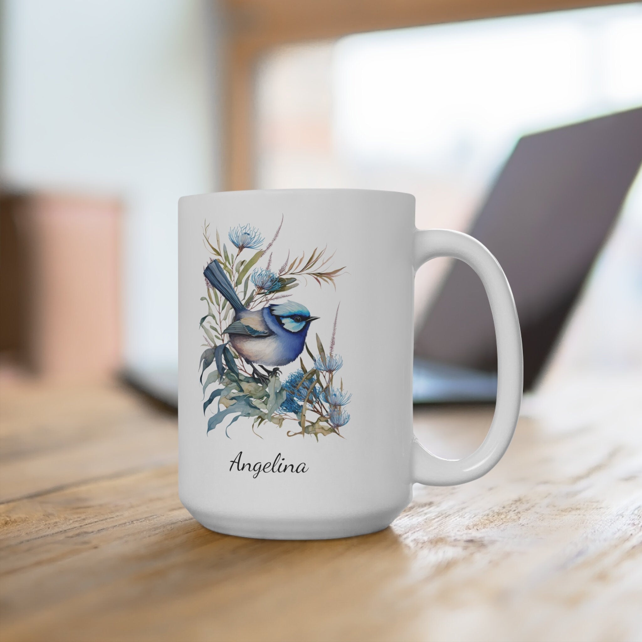 Personalized Superb Fairywren Coffee Mug