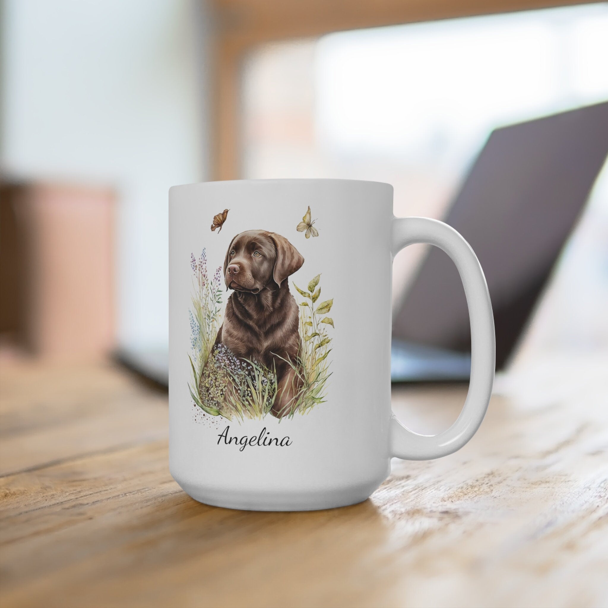 Personalized Chocolate Labrador Coffee Mug
