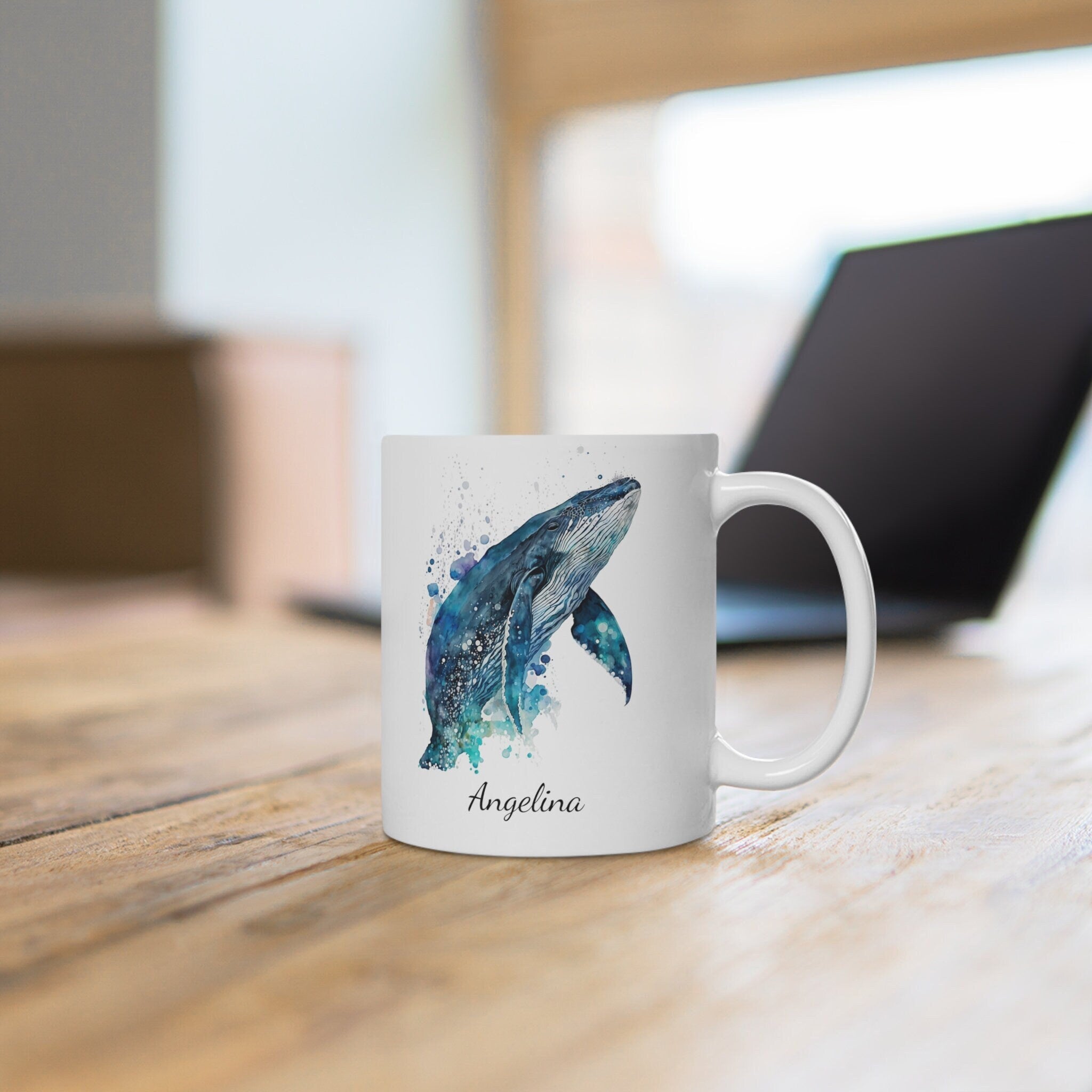 Personalized Humpback Whale Coffee Mug