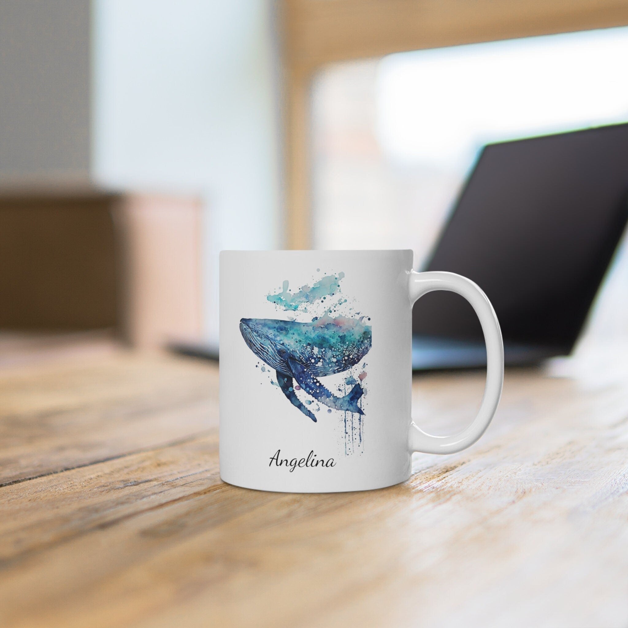 Personalized Humpback Whale Coffee Mug