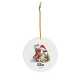 Personalized Farm Cow Ornament