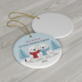 Personalized Our First Christmas Couples Ornament