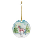 Personalized Custom Name Horse Ornament