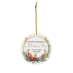 Personalized Mr & Mrs First Christmas Married Ornament