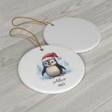 Personalized Cute Penguin Ornament