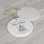 Personalized New Home Christmas House Ornament