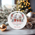 Personalized First Christmas In Our New Home Ornament